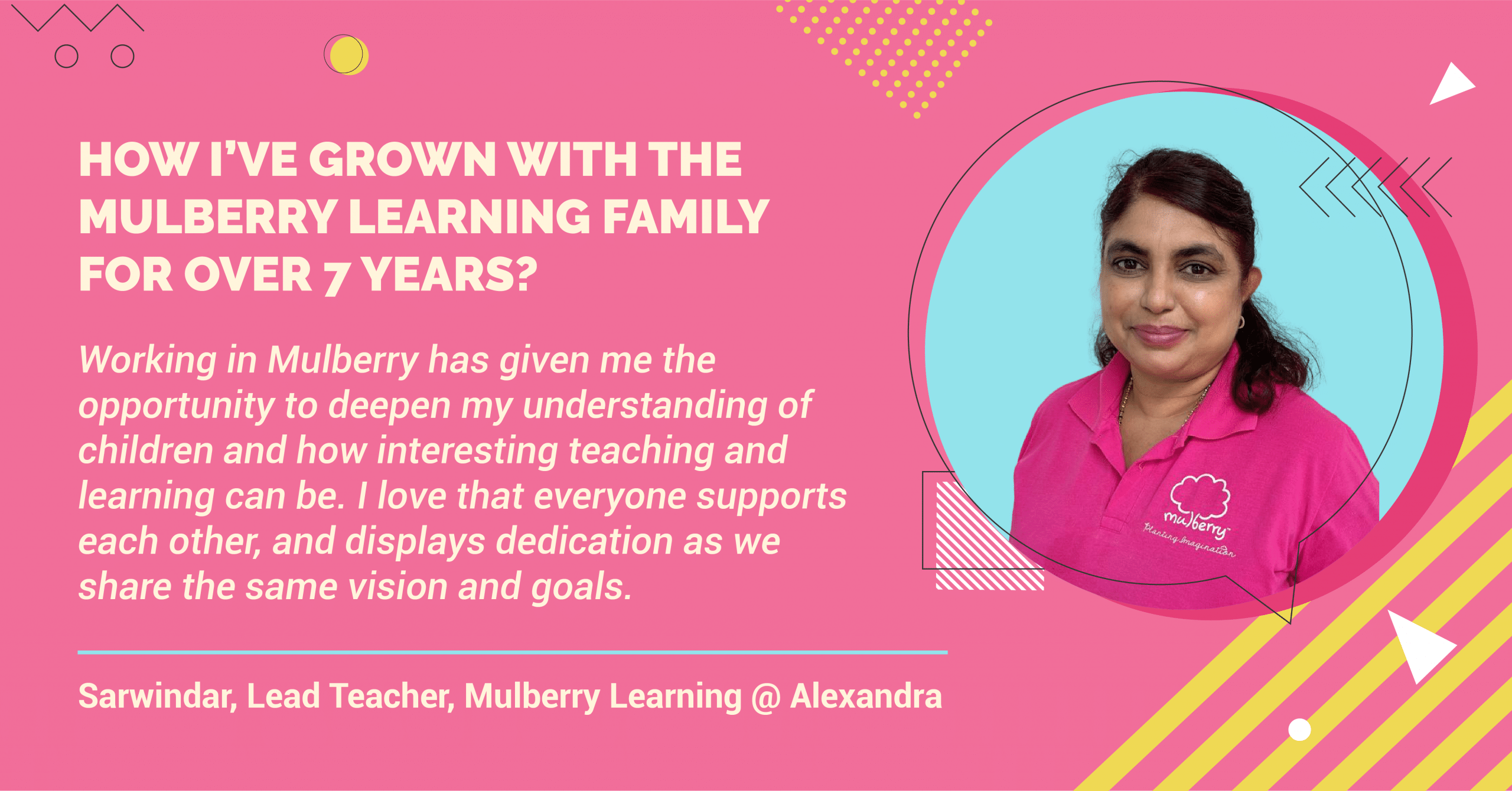 Working at Mulberry Learning, Hear what our preschool teachers say